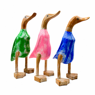 25cm Wooden Duck